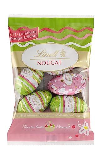Lindt Schokolade Deko Edition Nougat Eier | 90 g | 5 Schokoladeneier aus zartem Haselnuss-Nougat in Alpenvollmilch-Schokolade | Osterschokolade | Schokoladengeschenk Lindt Schokolade Deko Edition Nougat Eier | 90 g | 5 Schokoladeneier aus zartem Haselnuss-Nougat in Alpenvollmilch-Schokolade | Osterschokolade | Schokoladengeschenk von Lindt