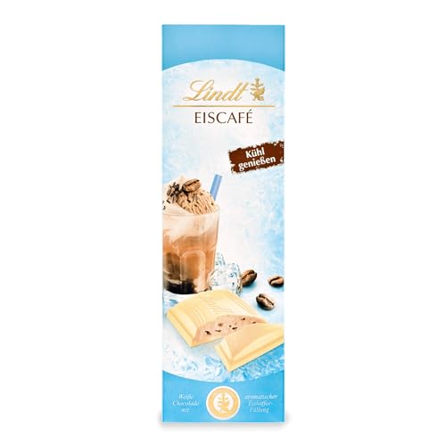Lindt Schokolade Eiscafé |100 g Tafel | Weiße Schokolade mit aromatischer Eiscafé-Créme-Füllung | Kühl genießen | Schokoladentafel | Schokoladengeschenk von Lindt