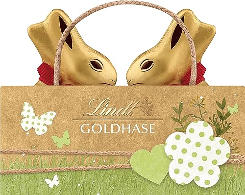 Lindt Schokolade GOLDHASEN Tasche Nature Edition | 100 g Tasche | 2 x 50 g Premium GOLDHASE Vollmilch-Schokolade in Hasenform zu Ostern | Osterschokolade | Schokoladengeschenk Lindt Schokolade GOLDHASEN Tasche Nature Edition | 100 g Tasche | 2 x 50 g Premium GOLDHASE Vollmilch-Schokolade in Hasenform zu Ostern | Osterschokolade | Schokoladengeschenk von Lindt