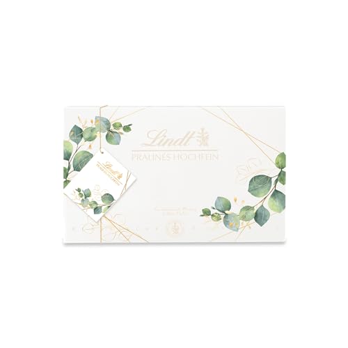 Lindt Schokolade-Hochfein Pralinen im Winterdesign Geschenkpapier | 200 g | Pralinés-Schachtel mit 20 Pralinen in 11 köstlichen Sorten mit und ohne Alkohol | Pralinengeschenk | Schokoladengeschenk von Lindt