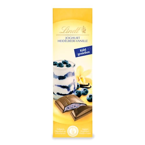 Lindt Schokolade Joghurt Heidelbeer-Vanille | 100 g Tafel | Vollmilch-Schokolade mit erfrischender Joghurt-Heidelbeer-Vanille Crème | Kühl genießen | Schokoladentafel | Schokoladengeschenk Lindt Schokolade Joghurt Heidelbeer-Vanille | 100 g Tafel | Vollmilch-Schokolade mit erfrischender Joghurt-Heidelbeer-Vanille Crème | Kühl genießen | Schokoladentafel | Schokoladengeschenk von Lindt