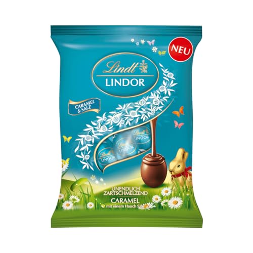 Lindt Schokolade LINDOR Eier Caramel & Salz | 90 g | LINDOR Vollmilcheier mit zartschmelzender Caramel Füllung und einem Hauch Salz | Oster Schokolade | Schokoladengeschenk | Ostereier | Schokoeier Lindt Schokolade LINDOR Eier Caramel & Salz | 90 g | LINDOR Vollmilcheier mit zartschmelzender Caramel Füllung und einem Hauch Salz | Oster Schokolade | Schokoladengeschenk | Ostereier | Schokoeier von Lindt