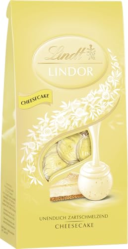 Lindt Schokolade LINDOR Kugeln Cheesecake | 137 g Beutel | Vollmilchschokolade mit zartschmelzender Cheesecake-Füllung | Pralinen-Geschenk | Schokoladen-Geschenk | LINDOR 75 Jahre Lindt Schokolade LINDOR Kugeln Cheesecake | 137 g Beutel | Vollmilchschokolade mit zartschmelzender Cheesecake-Füllung | Pralinen-Geschenk | Schokoladen-Geschenk | LINDOR 75 Jahre von Lindt