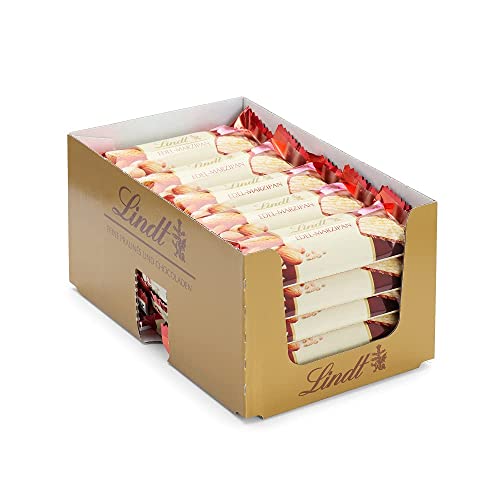 Lindt Schokolade Marzipan Riegel | 25 x 50 g Riegel im Thekendisplay | 1250 g | Pures Marzipan umhüllt von dunkler Schokolade | Schokoriegel | Schokoladen Großpackung | Schokoladengeschenk von Lindt