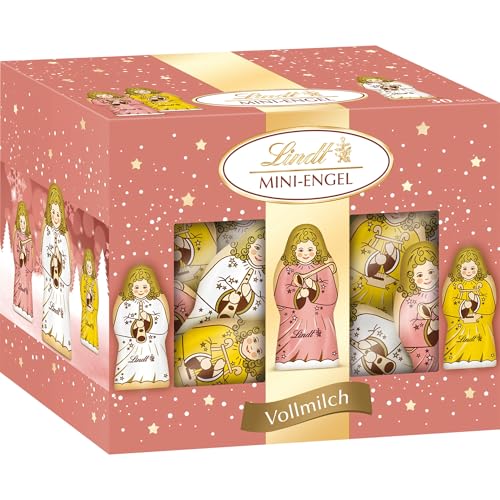 Lindt Schokolade Mini Engel | 12 x 200 g Köcher | Mini Mischung aus feinster Vollmilch Schokolade | Weihnachtsmann | Schokoladen-Geschenk zu Weihnachten | Weihnachtsschokolade Lindt Schokolade Mini Engel | 12 x 200 g Köcher | Mini Mischung aus feinster Vollmilch Schokolade | Weihnachtsmann | Schokoladen-Geschenk zu Weihnachten | Weihnachtsschokolade von Lindt