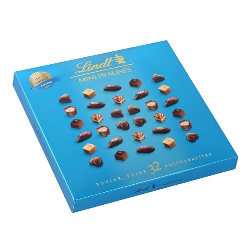 Lindt Schokolade - Mini Pralinés | 2 x 155 g | Pralinen-Schachteln mit je 32 Pralinen in 5 köstlichen Sorten ohne Alkohol | Pralinengeschenk | Schokoladengeschenk von Lindt
