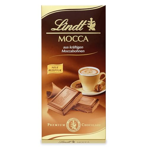 Lindt Schokolade Mocca | 100 g Tafel | Vollmilch-Schokolade mit kräftigen Moccabohnen| Schokoladentafel | Schokoladengeschenk , 100g (1er Pack) von Lindt