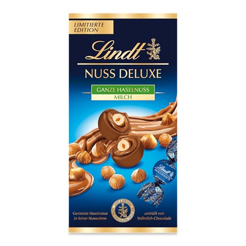 Lindt Schokolade NUSS DELUXE Kugeln Vollmilch Haselnuss| 98 g Beutel | Geröstete Haselnüsse in feiner Nusscrème umhüllt von feinschmelzender Vollmilch-Schokolade | Pralinengeschenk Lindt Schokolade NUSS DELUXE Kugeln Vollmilch Haselnuss| 98 g Beutel | Geröstete Haselnüsse in feiner Nusscrème umhüllt von feinschmelzender Vollmilch-Schokolade | Pralinengeschenk von Lindt