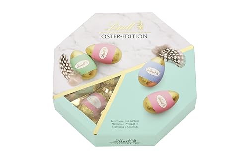 Lindt Schokolade Oster-Edition große Kassette | 216 g Schokoladeneier | Osterschokolade als Geschenk von Lindt