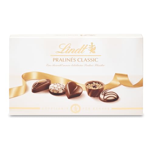 Lindt Schokolade - Pralinen Für Kenner Classic | 2 x 125 g | Pralinés-Schachtel mit 12 Pralinen in 7 köstlichen Sorten mit und ohne Alkohol | Pralinengeschenk | Schokoladengeschenk von Lindt