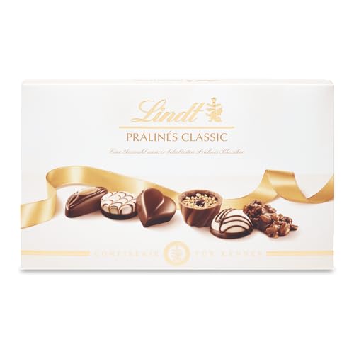 Lindt Schokolade - Pralinen Für Kenner Classic | 200 g | Schachtel mit 20 Pralinen in 11 köstlichen Sorten mit und ohne Alkohol | Pralinengeschenk | Schokoladengeschenk von Lindt