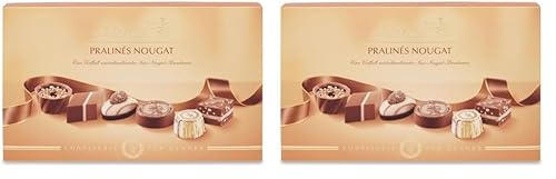 Lindt Schokolade - Pralinen Für Kenner Nougat | 200 g | Pralinés-Schachtel mit 20 feinen, zartschmelzenden Nuss-Nougat Kreationen in 10 Sorten | Pralinengeschenk | Schokoladengeschenk (Packung mit 2) von Lindt