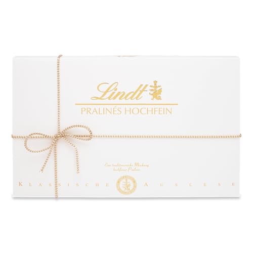 Lindt Schokolade - Hochfein Pralinen | 500 g | Pralinés-Schachtel mit 50 Pralinen in 20 köstlichen Sorten mit und ohne Alkohol | Pralinengeschenk | Schokoladengeschenk von Lindt