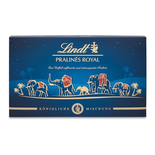 Lindt Schokolade - Royal Pralinen | 300 g | Pralinés-Schachtel mit 30 feinsten Pralinen in 15 königlichen Sorten mit und ohne Alkohol | Pralinengeschenk | Schokoladengeschenk Lindt Schokolade - Royal Pralinen | 300 g | Pralinés-Schachtel mit 30 feinsten Pralinen in 15 königlichen Sorten mit und ohne Alkohol | Pralinengeschenk | Schokoladengeschenk von Lindt