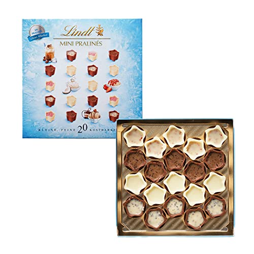 Lindt Schokolade - Sommer Mini Eis-Pralinés | 90 g | Pralinen-Schachtel mit je 20 Pralinen in 4 köstlichen Sorten ohne Alkohol | Pralinengeschenk | Schokoladengeschenk von Lindt