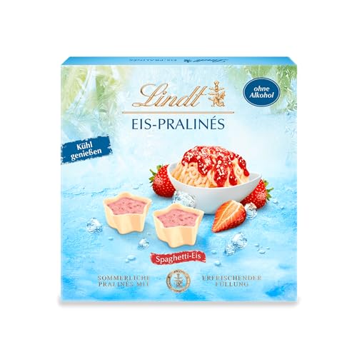 Lindt Schokolade - Sommer Spaghetti-Eis Pralinés | 80 g | Pralinen-Schachtel mit 8 Spaghetti-Eis Pralinen ohne Alkohol | Pralinengeschenk | Schokoladengeschenk von Lindt