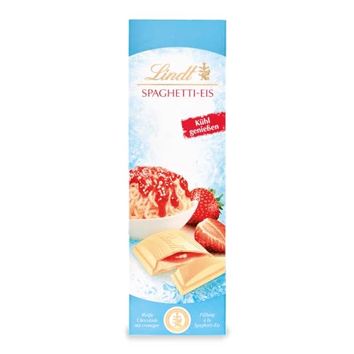 Lindt Schokolade Spaghetti-Eis | 100 g Tafel | Weiße Schokolade mit cremiger Füllung à la Spaghetti-Eis | Kühl genießen | Schokoladentafel | Schokoladengeschenk Lindt Schokolade Spaghetti-Eis | 100 g Tafel | Weiße Schokolade mit cremiger Füllung à la Spaghetti-Eis | Kühl genießen | Schokoladentafel | Schokoladengeschenk von Lindt