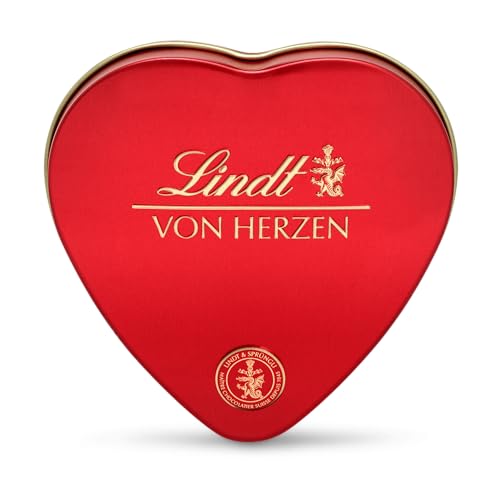 Lindt Schokolade von Herzen | 30 g | 6 Pralinés in den Sorten Marc de Champagne, Coeur à l'Orange, Vollmilch mit Krokant, Orange Marzipan in schöner Herzdose | Pralinengeschenk | Schokoladengeschenk Lindt Schokolade von Herzen | 30 g | 6 Pralinés in den Sorten Marc de Champagne, Coeur à l'Orange, Vollmilch mit Krokant, Orange Marzipan in schöner Herzdose | Pralinengeschenk | Schokoladengeschenk von Lindt