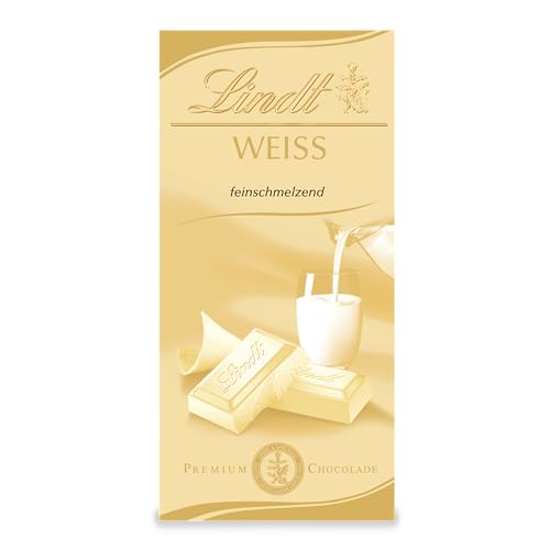 Lindt Schokolade Weiß | 100 g Tafel | Feinschmelzende weiße Schokolade | Schokoladentafel | Schokoladengeschenk Lindt Schokolade Weiß | 100 g Tafel | Feinschmelzende weiße Schokolade | Schokoladentafel | Schokoladengeschenk von Lindt