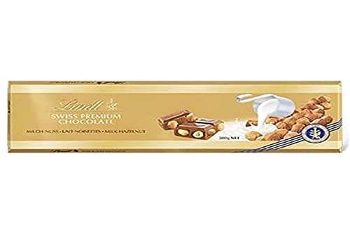 Lindt Swiss Premium Milchschokolade - Hazelnut (300 g) - Packung mit 2 von Lindt