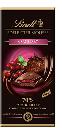 Lindt & Sprüngli Edelbitter Mousse Cranberry, 13er Pack (13 x 150 g) von Lindt & Sprüngli