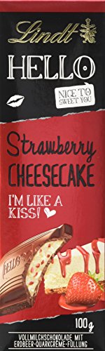 Lindt & Sprüngli Hello, Strawberry Cheesecake Tafel, 1 Pack (100 g) von Lindt