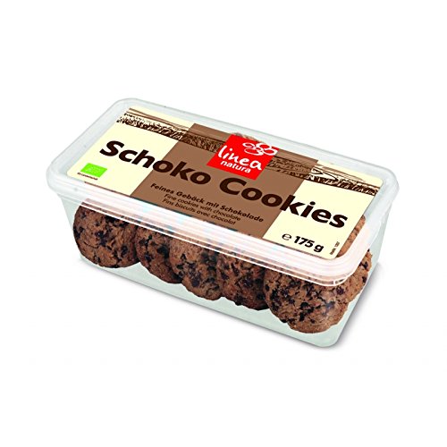 Linea Natura Bio Schoko Cookies, leckere Schokoladenkekse, Frischepack wiederverschließbar, 175 g von Linea Natura