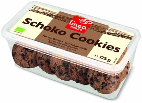 Linea Natura Bio Schoko Cookies, leckere Schokoladenkekse, Frischepack wiederverschließbar, 175 g von Linea Natura