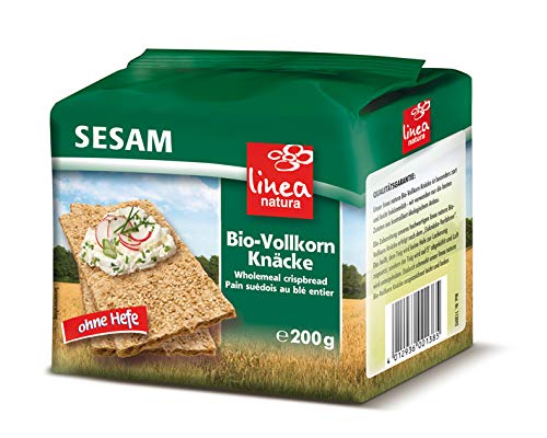 Linea Natura Bio Sesam Vollkorn Knäcke, Knäckebrot, Bio, ohne Hefe gebacken, 200g von Linea Natura