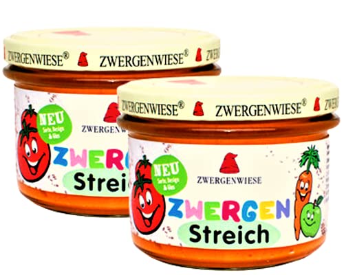 Zwergenwiese Bio Streich Set Zwergenstreich Tomate | Bio&Vegan Streich| Glutenfreier Streich| gesunder Brotaufstrich| Veganer Streich| Bio Streich| Kinderstreich von Linecase