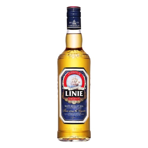 LINIE Aquavit Original - Fassgelagerter Aquavit aus Norwegen - der Klassiker Unter den Premium-Aquaviten | Kümmel Schnaps mit Noten von Vanille, Holz, Sherry und Zitrusfrüchten | Vol. 41,5% (Original, 0,7l) von Linie Aquavit