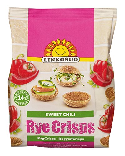Linkosuo - Sweet Chili Rye Crisps Roggen-Crisps - 150g Linkosuo - Sweet Chili Rye Crisps Roggen-Crisps - 150g von Linkosuo