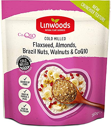 (10 Pack) – Linwoods Leinsamen Mandel Brasilien Mutter Walnuss coq10| 360 g |10 Pack – Super Saver – Sparen Sie Geld von Linwoods