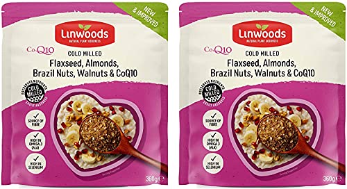 Linwoods Gefrästes Leinsamen, Mandeln, Paranüsse, Walnüsse und Co-q10, 360 g, 2 Stück Linwoods Gefrästes Leinsamen, Mandeln, Paranüsse, Walnüsse und Co-q10, 360 g, 2 Stück von Linwoods