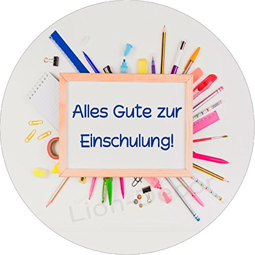 Essbarer Tortenaufleger Schule4 / 20cm Ø Essbarer Tortenaufleger Schule4 / 20cm Ø von Lion-Decor GmbH
