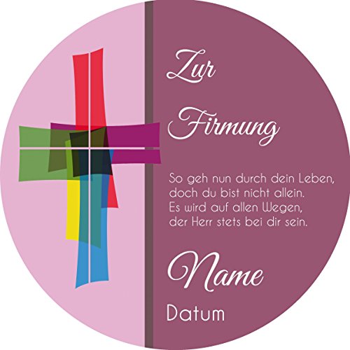 Tortenaufleger Firmung2 lila / 20 cm Ø Tortenaufleger Firmung2 lila / 20 cm Ø von Lion-Decor GmbH