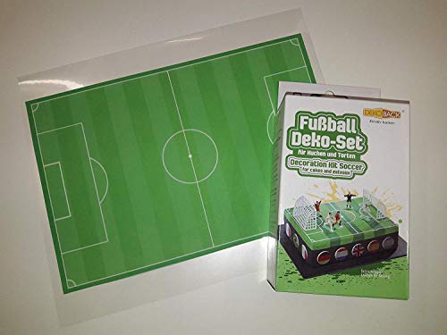 Tortenaufleger Fußballfeld 17x25cm mit Deko-Set 7-teilig Tortenaufleger Fußballfeld 17x25cm mit Deko-Set 7-teilig von Lion Decor GmbH