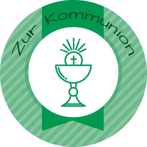 Tortenaufleger Kommunion6 grün / 20 cm Ø Tortenaufleger Kommunion6 grün / 20 cm Ø von Lion-Decor GmbH