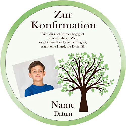 Tortenaufleger Konfirmation6 / mehr Farben zur Auswahl / 20 cm Ø (grün) Tortenaufleger Konfirmation6 / mehr Farben zur Auswahl / 20 cm Ø (grün) von Lion-Decor GmbH