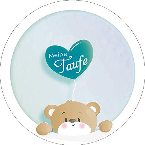 Tortenaufleger Taufe13 blau / 20 cm Ø Tortenaufleger Taufe13 blau / 20 cm Ø von Lion-Decor GmbH