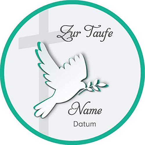 Tortenaufleger Taufe13 mit Wunschtext / mehr Farben zur Auswahl / 20 cm Ø (türkis) Tortenaufleger Taufe13 mit Wunschtext / mehr Farben zur Auswahl / 20 cm Ø (türkis) von Lion-Decor GmbH