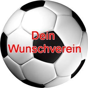 Essbarer Tortenaufleger Fußball / Wunschverein hochladen / 15cm Ø von Lion-Decor GmbH