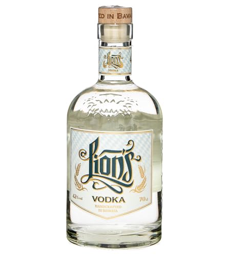 LION's Vodka Munich Handcrafted Vodka, Bio-zertifiziert ,Mit süßfruchtigen Getreidearomen, Eastern Style Vodka von LION'S - Munich handcrafted Vodka