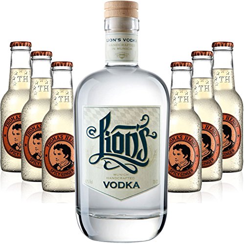 Moscow Mule Set - Lions Vodka 70cl (42% Vol) + 6x Thomas Henry Spicy Ginger 200ml von Lions