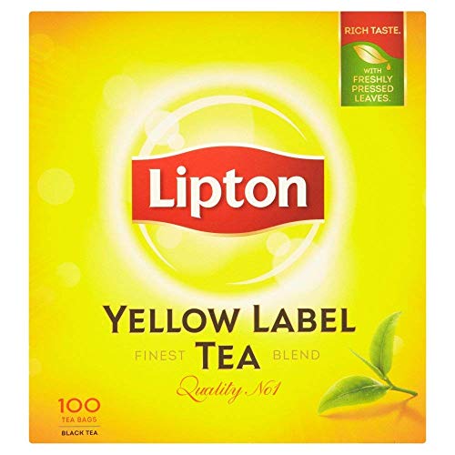 4 x 100 Teebeutel Lipton Yellow Label Tee - Schwarztee (600g) von Lipton
