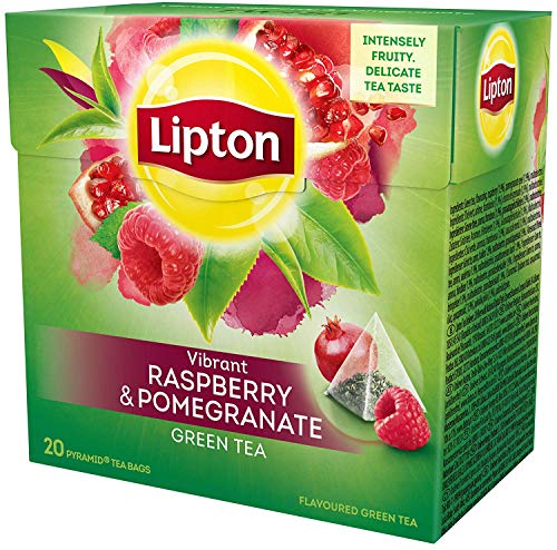 4x 20 Lipton Green Tea Rasberry Pomegranate/ Grüner Tee Himbeere-Granatapfel von Lipton