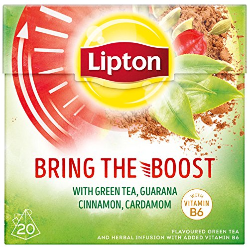 5 x Lipton Bring the Boost Green Tea Tee (5 x 20 Pyramide-Teebeutel) von Lipton