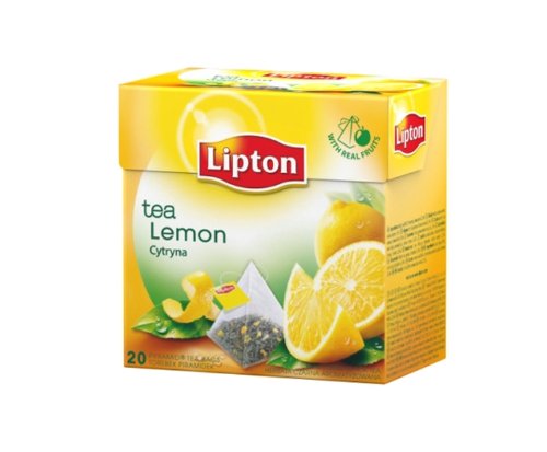 Lipton Aromatiserter Schwarztee Lemon Tea 20 Pyramiden Teebeutel von Lipton