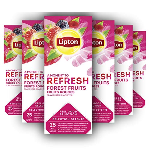 Lipton Feel Good Selection Waldfrüchtetee 6 x 25 Beutel Vorteilspaket von Lipton