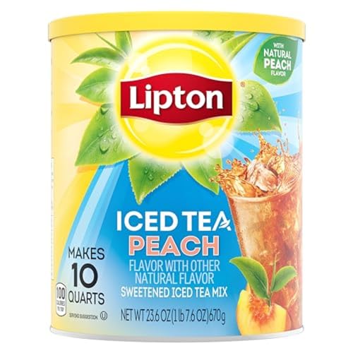 Lipton Instant Tea Mix Sweetened Peach 26.8 oz (Lipton Instant-Tee-Mix Gesüßter Pfirsich) von Lipton